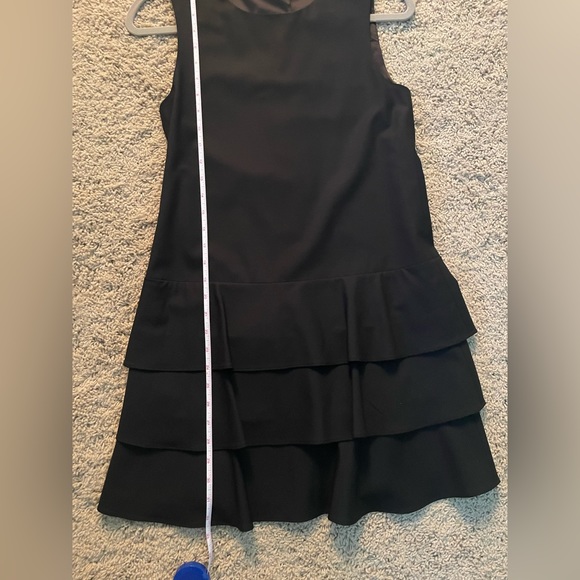 Theory drop waist flounce mini dress - Picture 4 of 6